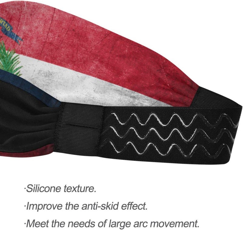 Vcmaluco Sports Sweatbands Headband for Men Women Elastic Headband Hair Bands Sports Sweatbands for Basketball Yoga Exercise Workout - Image 4